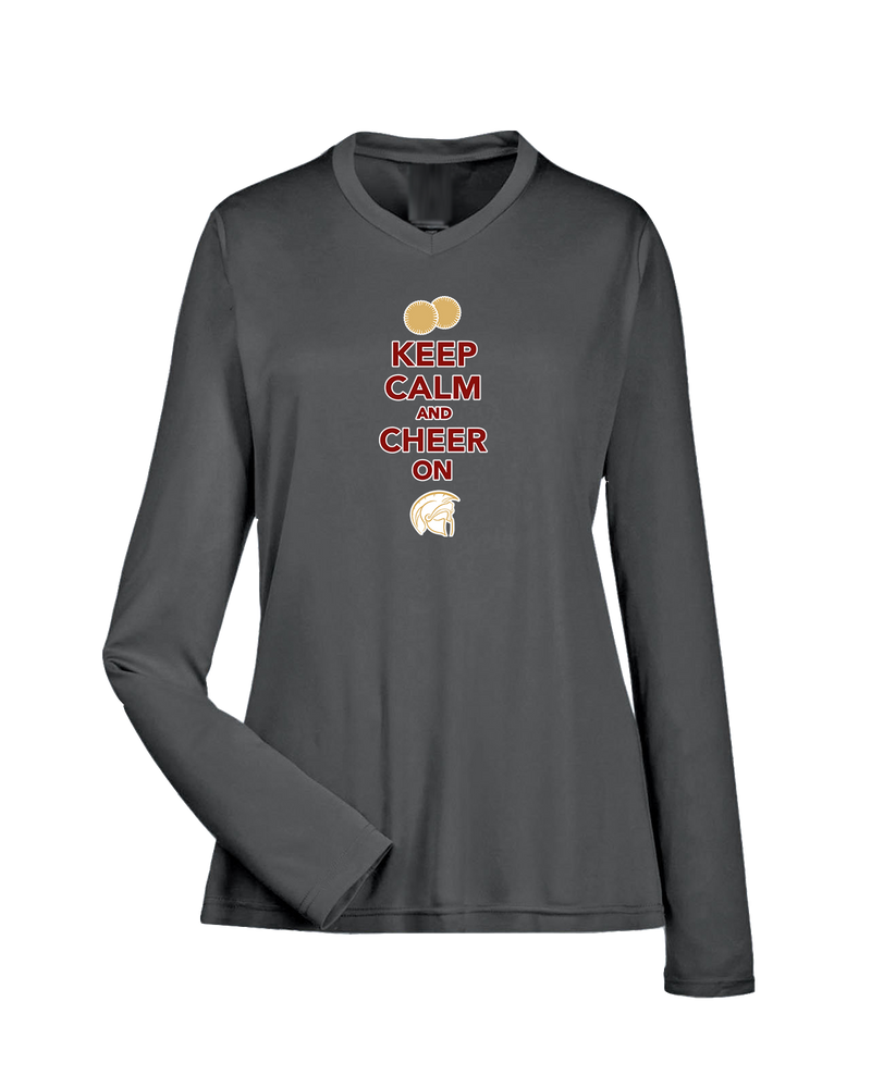 Somerset College Prep Cheer Keep Calm - Womens Performance Long Sleeve
