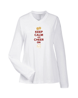 Somerset College Prep Cheer Keep Calm - Womens Performance Long Sleeve