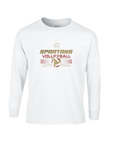 Somerset College Prep Volleyball Leave It On The Court - Mens Basic Cotton Long Sleeve