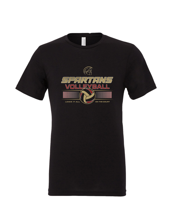 Somerset College Prep Volleyball Leave It On The Court - Mens Tri Blend Shirt