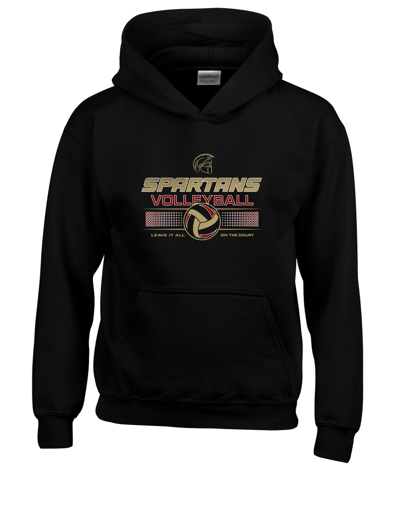 Somerset College Prep Volleyball Leave It On The Court - Cotton Hoodie