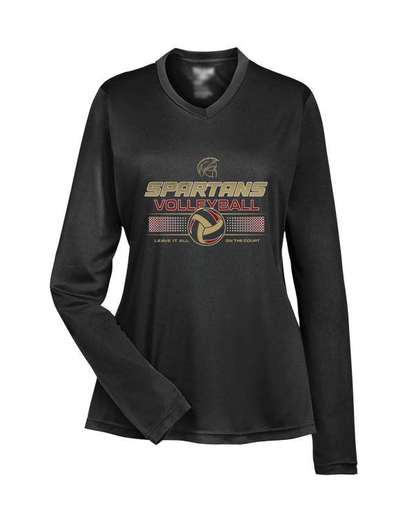 Somerset College Prep Volleyball Leave It On The Court - Womens Performance Long Sleeve