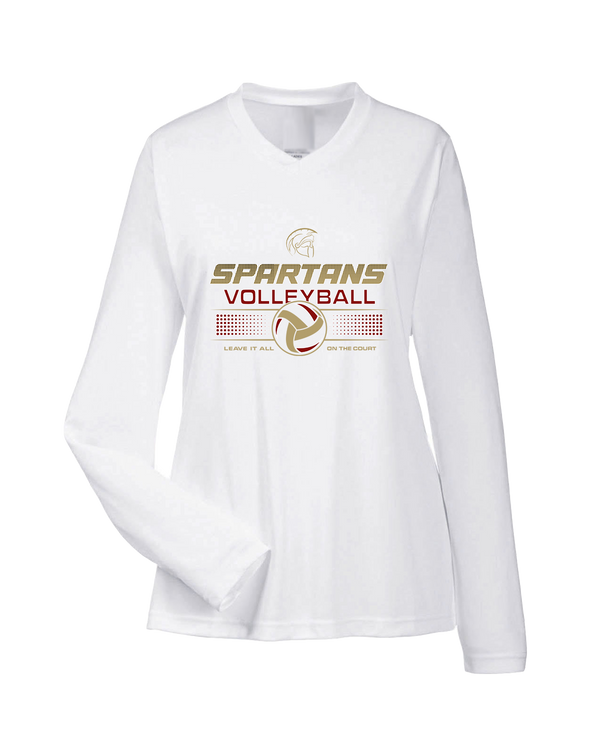 Somerset College Prep Volleyball Leave It On The Court - Womens Performance Long Sleeve