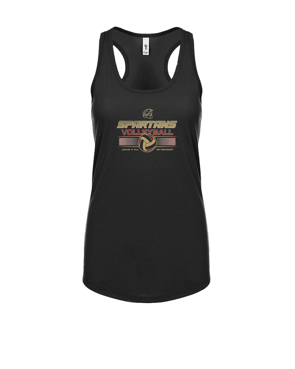 Somerset College Prep Volleyball Leave It On The Court - Womens Tank Top