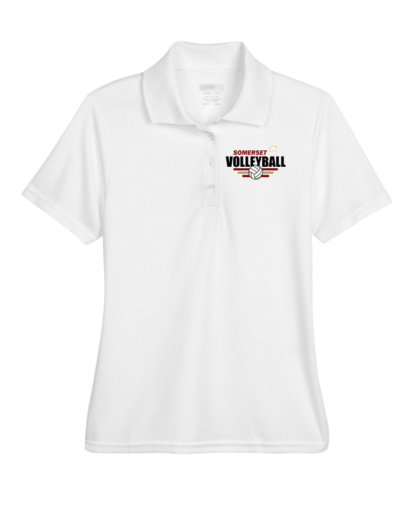 Somerset College Prep Volleyball Logo - Womens Polo