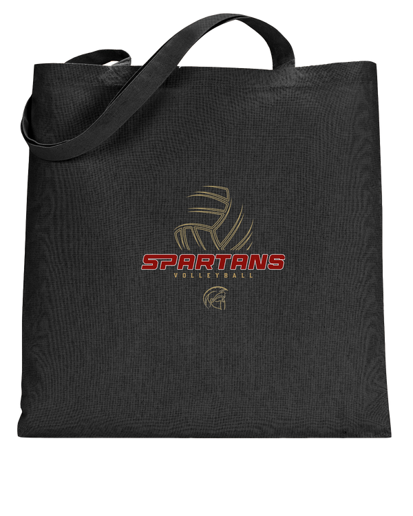 Somerset College Prep Volleyball VB Outline - Tote Bag