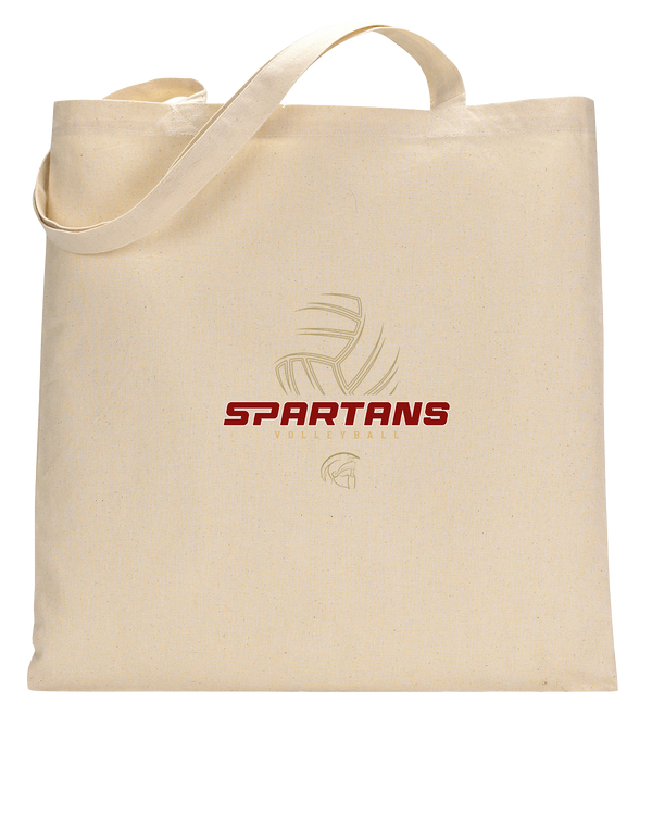 Somerset College Prep Volleyball VB Outline - Tote Bag