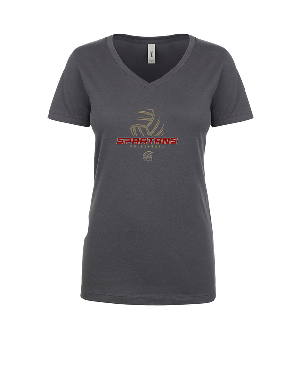 Somerset College Prep Volleyball VB Outline - Womens V-Neck