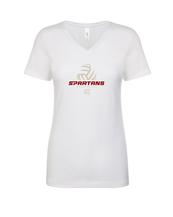 Somerset College Prep Volleyball VB Outline - Womens V-Neck