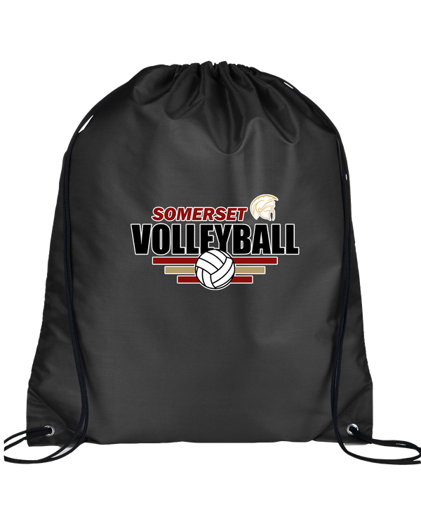 Somerset College Prep Volleyball Logo - Drawstring Bag