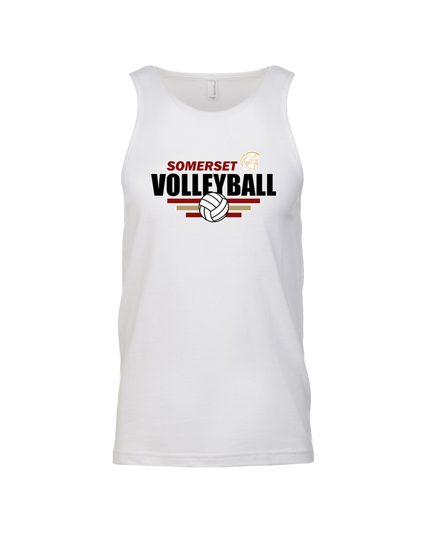 Somerset College Prep Volleyball Logo - Mens Tank Top