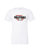 Somerset College Prep Volleyball Logo - Mens Tri Blend Shirt