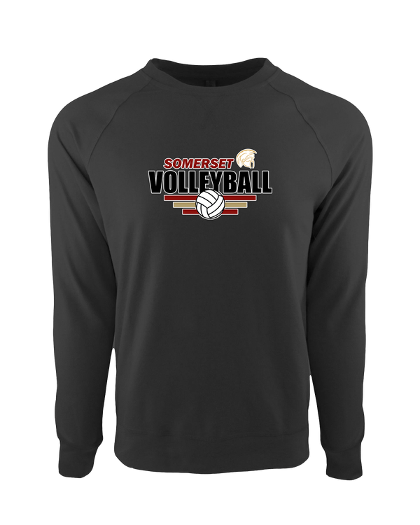 Somerset College Prep Volleyball Logo - Crewneck Sweatshirt