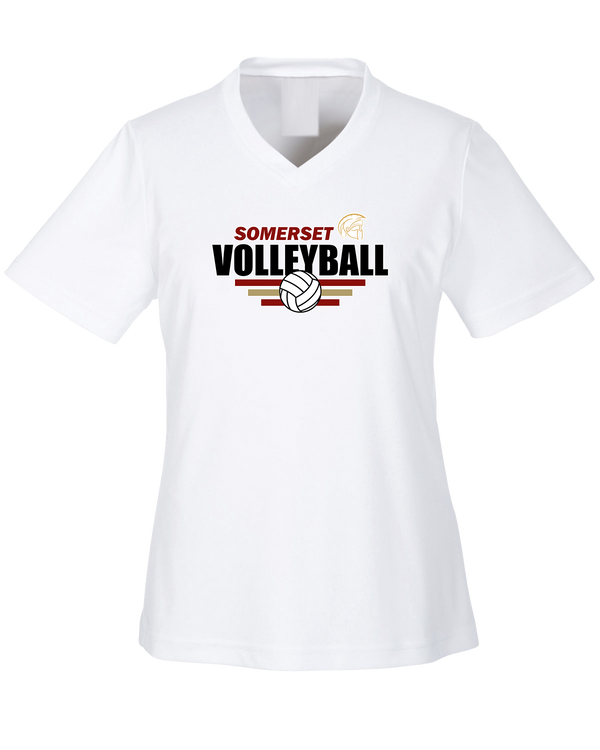 Somerset College Prep Volleyball Logo - Womens Performance Shirt