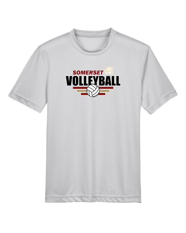 Somerset College Prep Volleyball Logo - Youth Performance T-Shirt