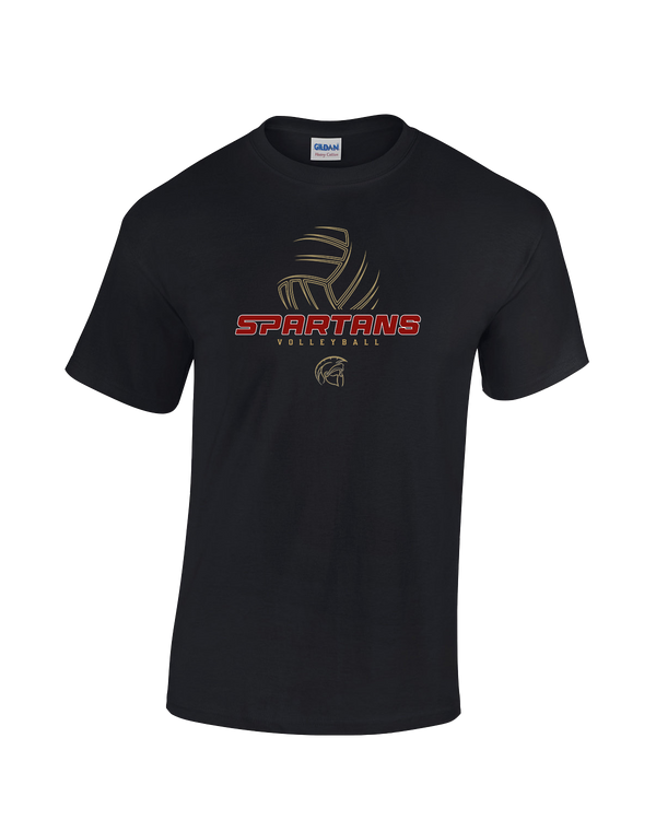 Somerset College Prep Volleyball VB Outline - Cotton T-Shirt
