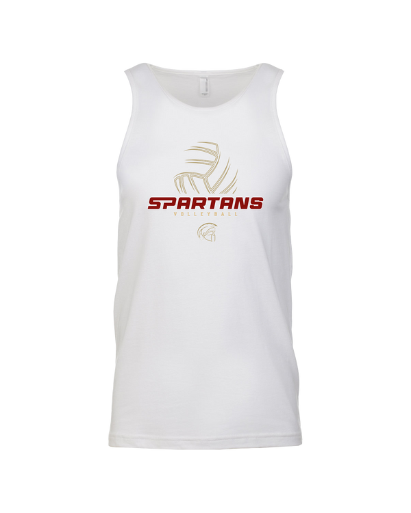 Somerset College Prep Volleyball VB Outline - Mens Tank Top