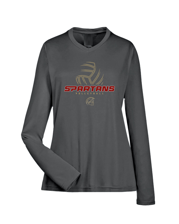 Somerset College Prep Volleyball VB Outline - Womens Performance Long Sleeve