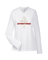 Somerset College Prep Volleyball VB Outline - Womens Performance Long Sleeve