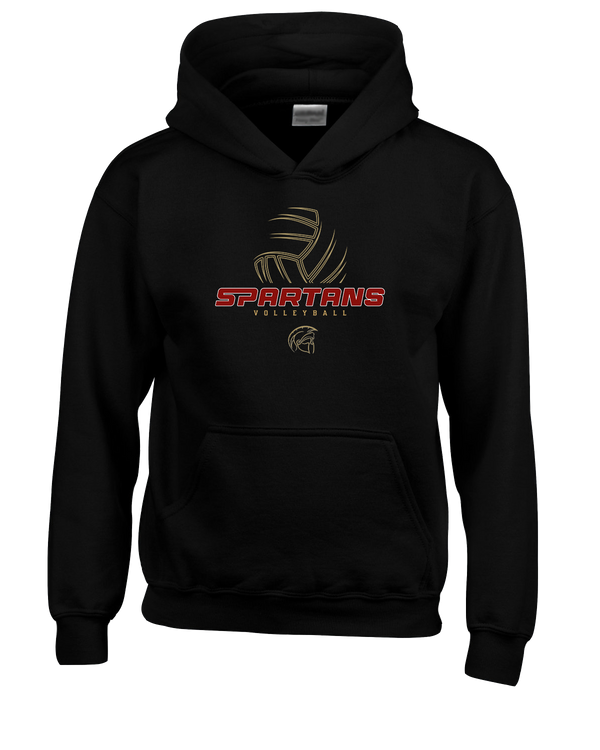 Somerset College Prep Volleyball VB Outline - Youth Hoodie