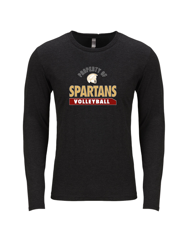 Somerset College Prep Volleyball VB Property - Tri Blend Long Sleeve
