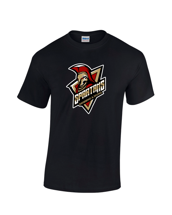 Somerset College Prep Academy Swim & Dive Logo - Cotton T-Shirt