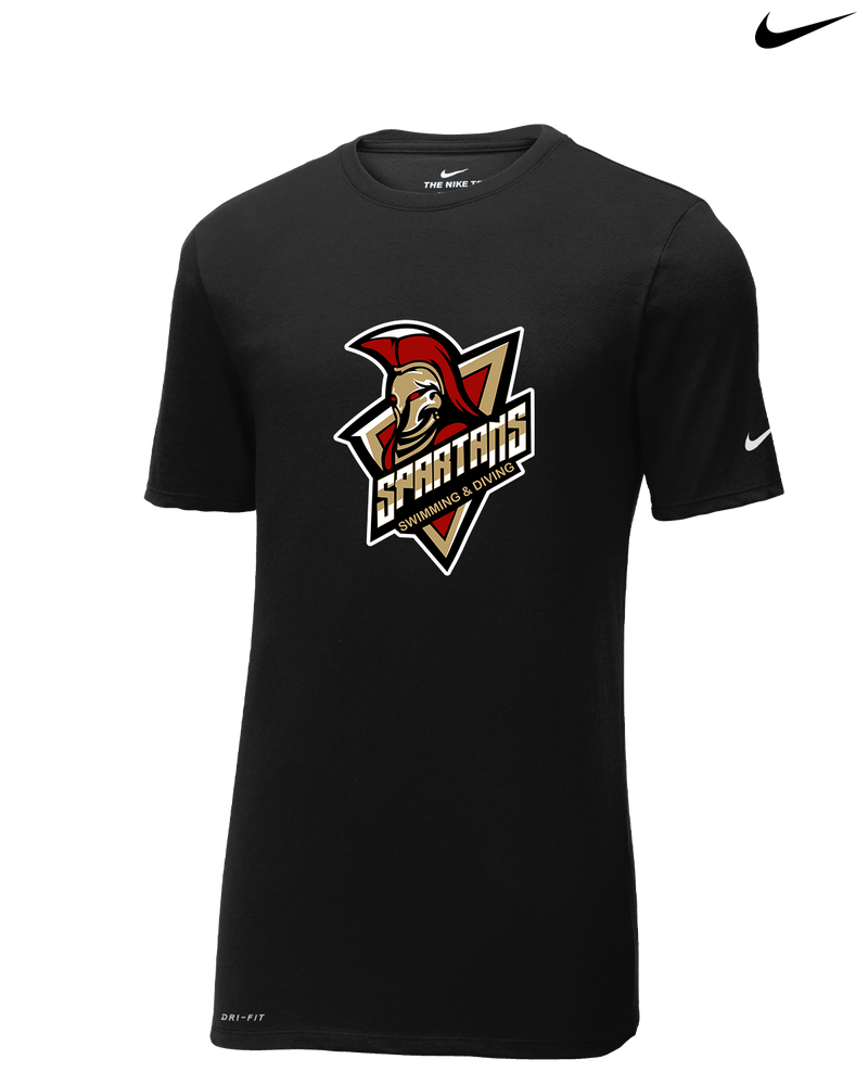 Somerset College Prep Academy Swim & Dive Logo - Nike Cotton Poly Dri-Fit