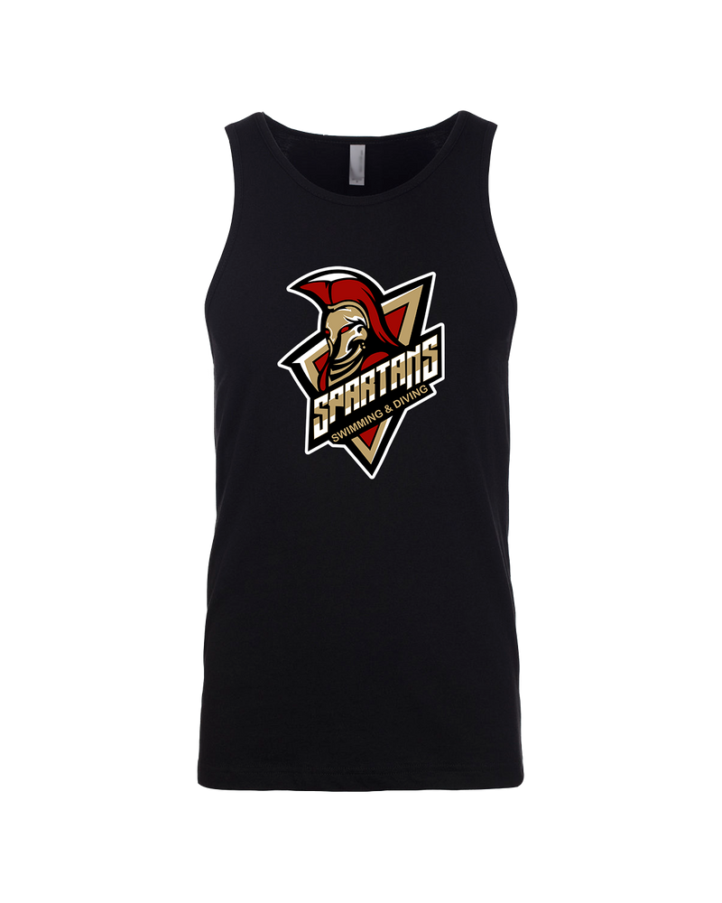 Somerset College Prep Academy Swim & Dive Logo - Mens Tank Top
