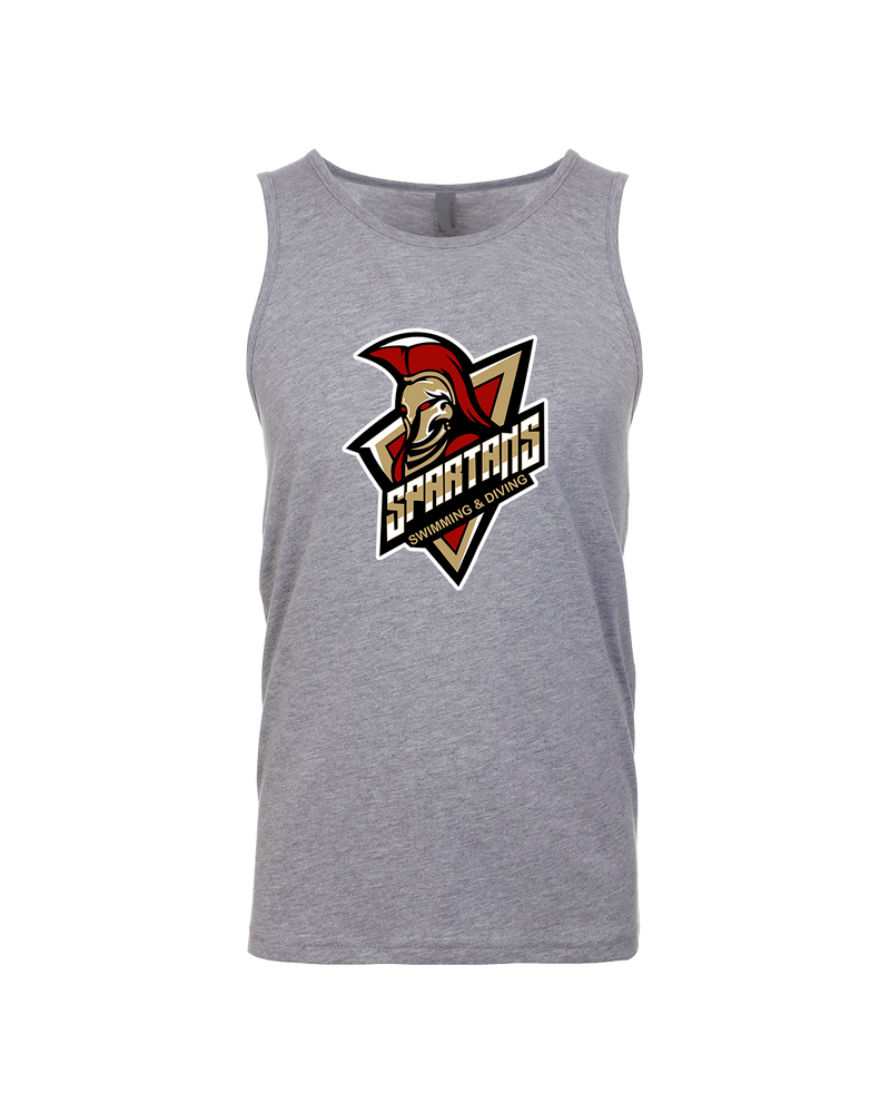 Somerset College Prep Academy Swim & Dive Logo - Mens Tank Top