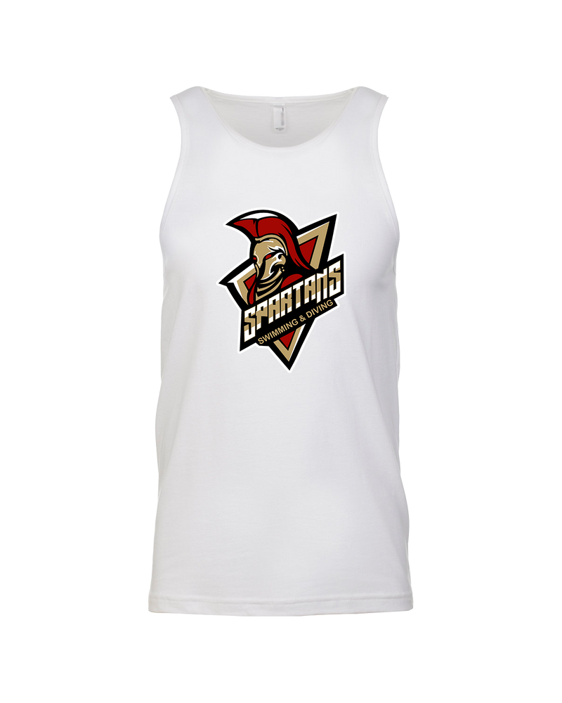Somerset College Prep Academy Swim & Dive Logo - Mens Tank Top