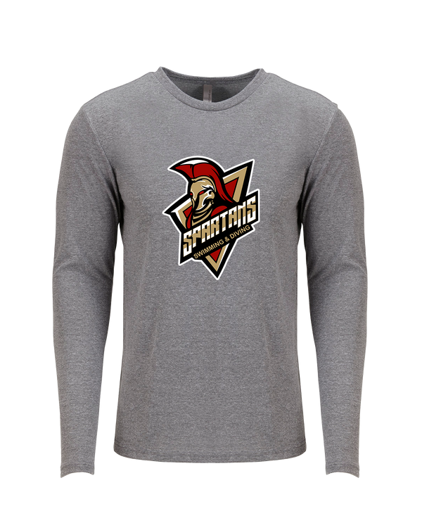 Somerset College Prep Academy Swim & Dive Logo - Tri Blend Long Sleeve