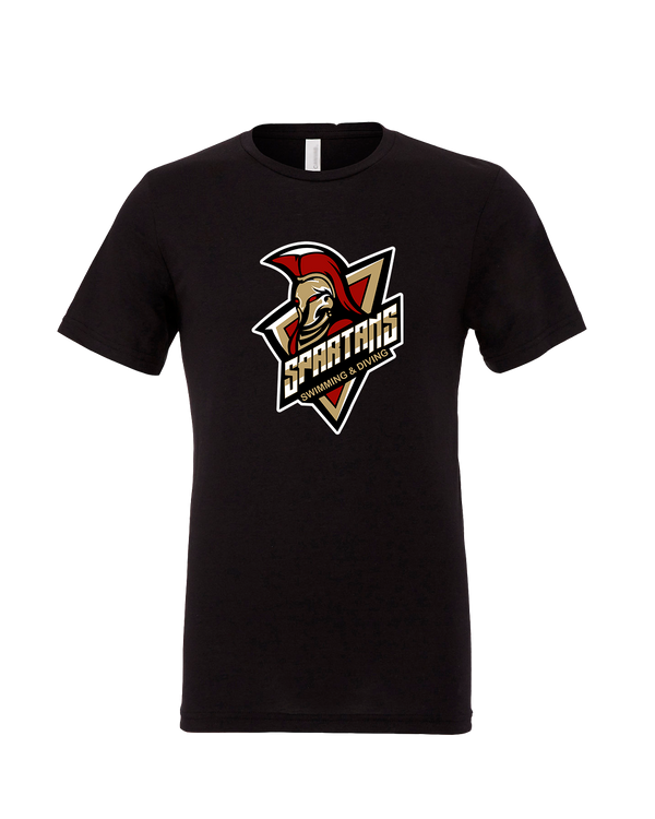 Somerset College Prep Academy Swim & Dive Logo - Mens Tri Blend Shirt