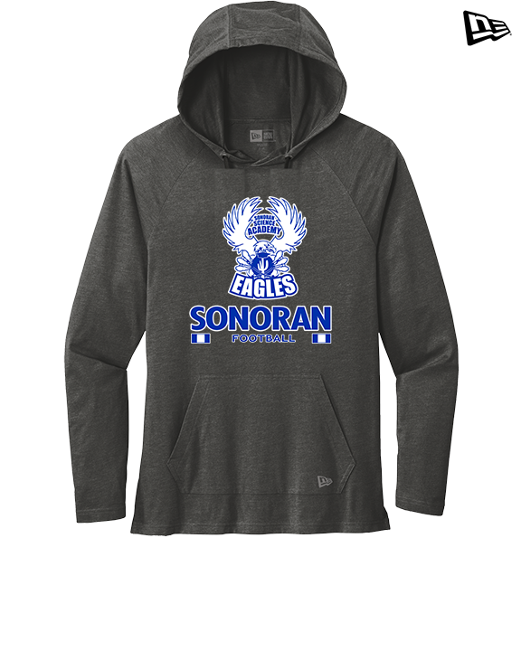 Sonoran Science Academy Football Stacked - New Era Tri-Blend Hoodie