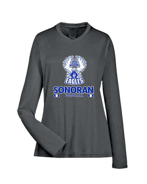 Sonoran Science Academy Football Stacked - Womens Performance Longsleeve