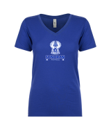 Sonoran Science Academy Football Stacked - Womens Vneck