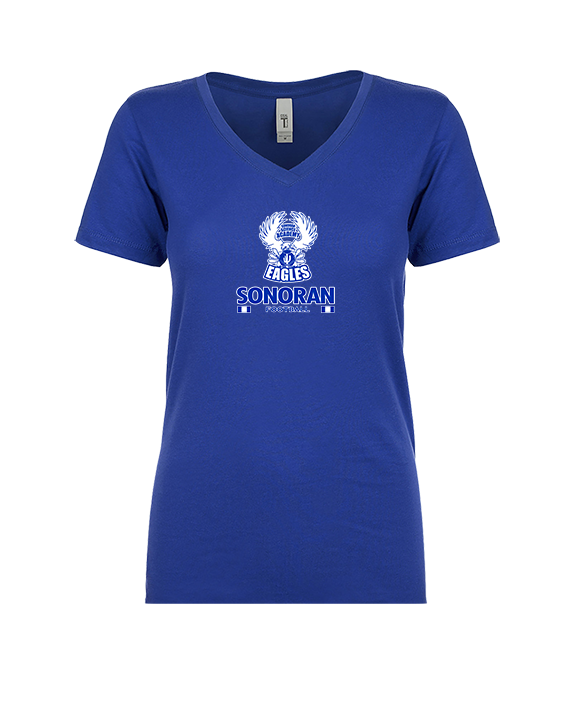 Sonoran Science Academy Football Stacked - Womens Vneck