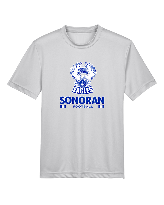 Sonoran Science Academy Football Stacked - Youth Performance Shirt