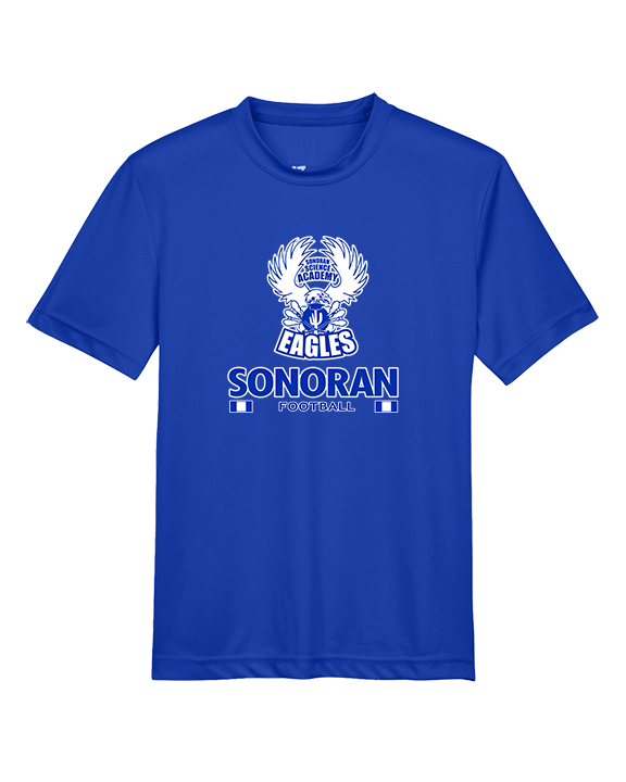 Sonoran Science Academy Football Stacked - Youth Performance Shirt