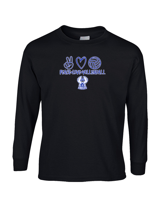 Sonoran Science Academy Volleyball Peace Love Vball - Cotton Longsleeve