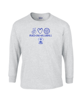 Sonoran Science Academy Volleyball Peace Love Vball - Cotton Longsleeve