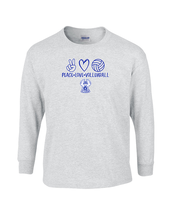 Sonoran Science Academy Volleyball Peace Love Vball - Cotton Longsleeve