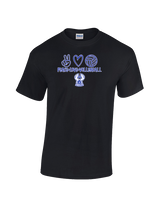 Sonoran Science Academy Volleyball Peace Love Vball - Cotton T-Shirt