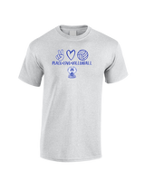 Sonoran Science Academy Volleyball Peace Love Vball - Cotton T-Shirt