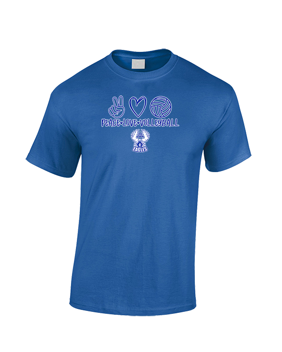 Sonoran Science Academy Volleyball Peace Love Vball - Cotton T-Shirt