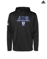 Sonoran Science Academy Volleyball Peace Love Vball - Mens Adidas Hoodie