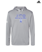 Sonoran Science Academy Volleyball Peace Love Vball - Mens Adidas Hoodie