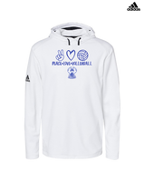 Sonoran Science Academy Volleyball Peace Love Vball - Mens Adidas Hoodie