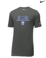 Sonoran Science Academy Volleyball Peace Love Vball - Mens Nike Cotton Poly Tee