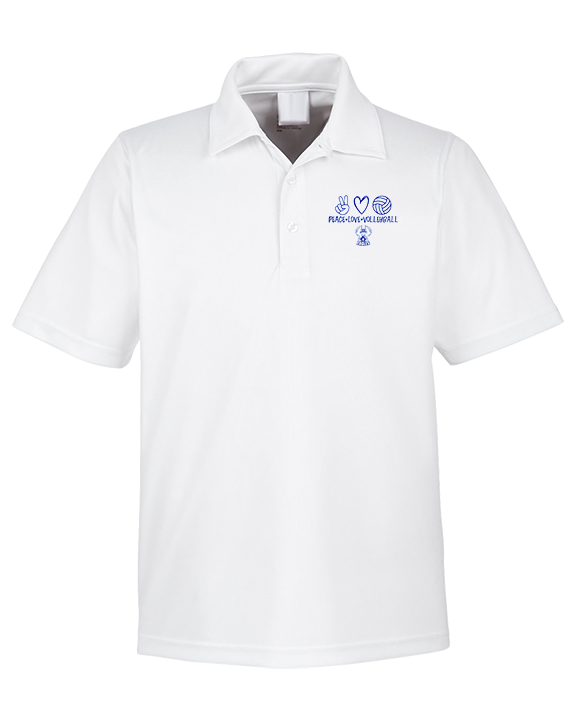 Sonoran Science Academy Volleyball Peace Love Vball - Mens Polo