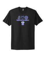 Sonoran Science Academy Volleyball Peace Love Vball - Mens Select Cotton T-Shirt